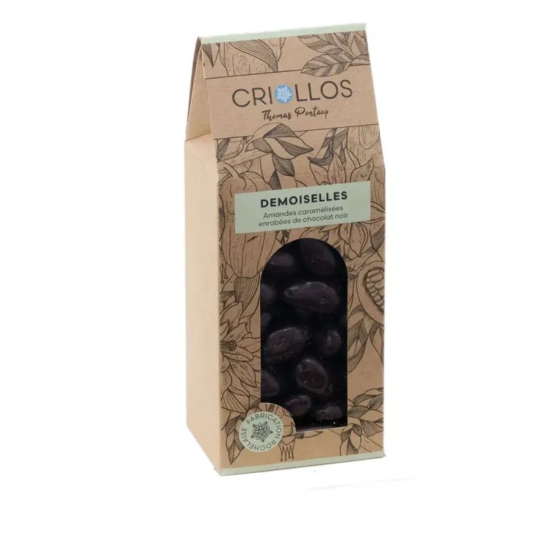 Demoiselles Amandes – Chocolat Noir 69% ou Lait 42%