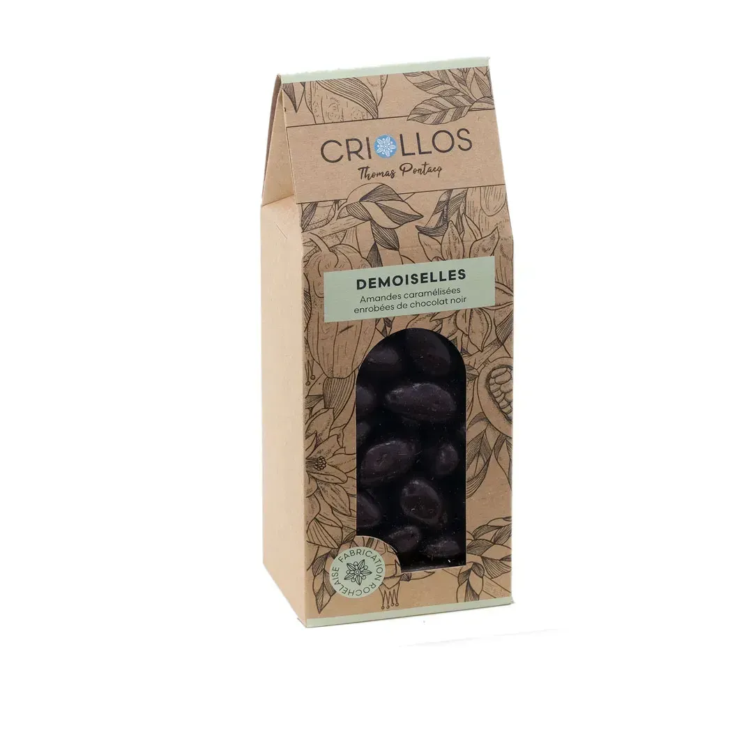 Demoiselles Amandes – Chocolat Noir 69% ou Lait 42%