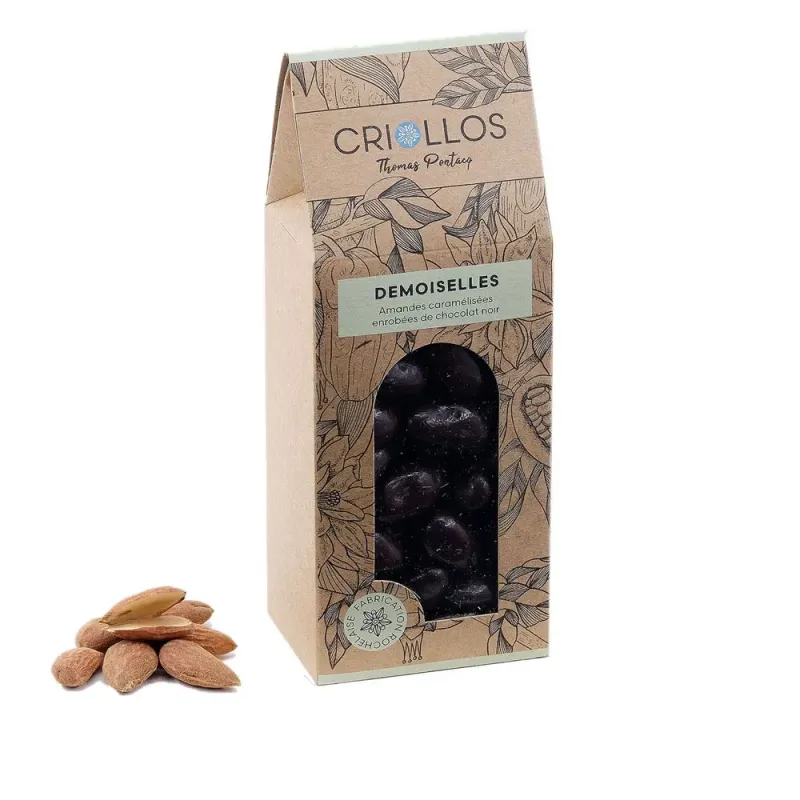 Demoiselles Amandes – Chocolat Noir 69% ou Lait 42%
