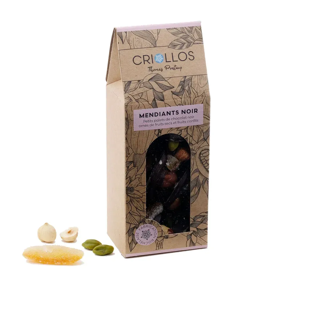 Mendiants – Chocolat Noir, Lait ou Mixte & Fruits Secs