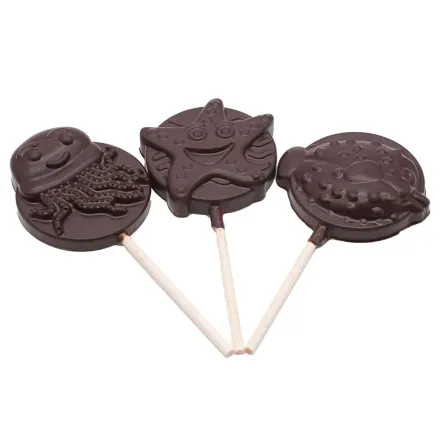 Produit - Sucette Chocolat – Formes Ludiques (Lait/Noir)