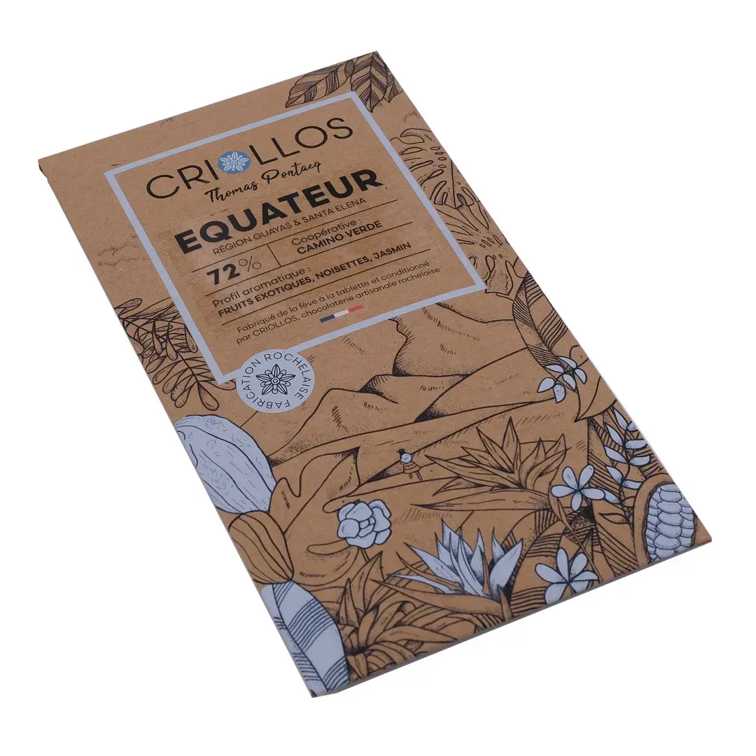 Tablette Bean to Bar – Équateur Camino Verde 72% Tablette Bean to Bar – Équateur Camino Verde 72%