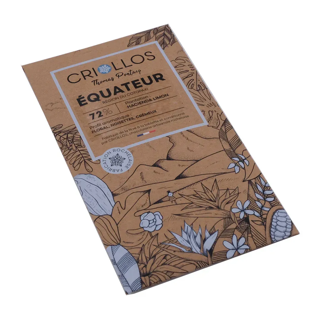 Tablette Bean to Bar – Hacienda Limon Noir 72% ou Lait 45%