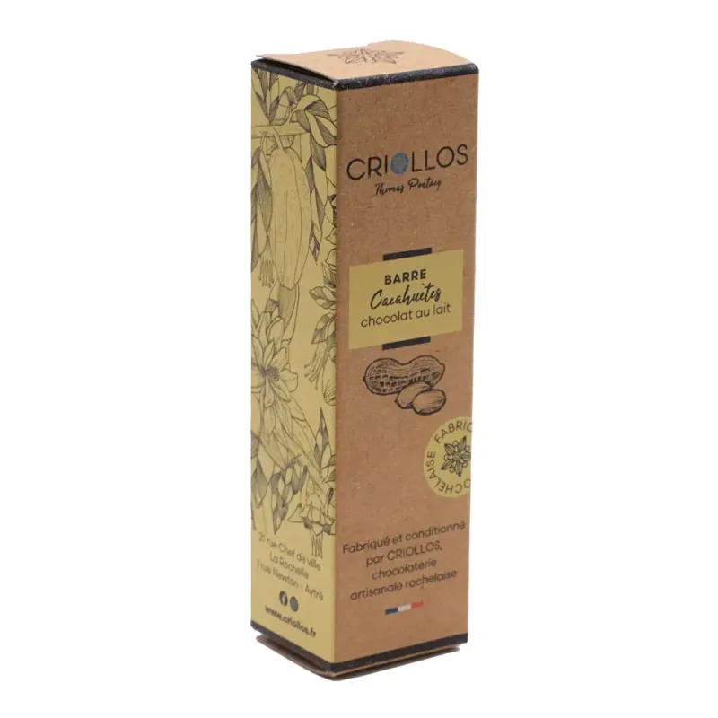 Barre Cacahuètes & Caramel Vanille – Criollos Chocolatier