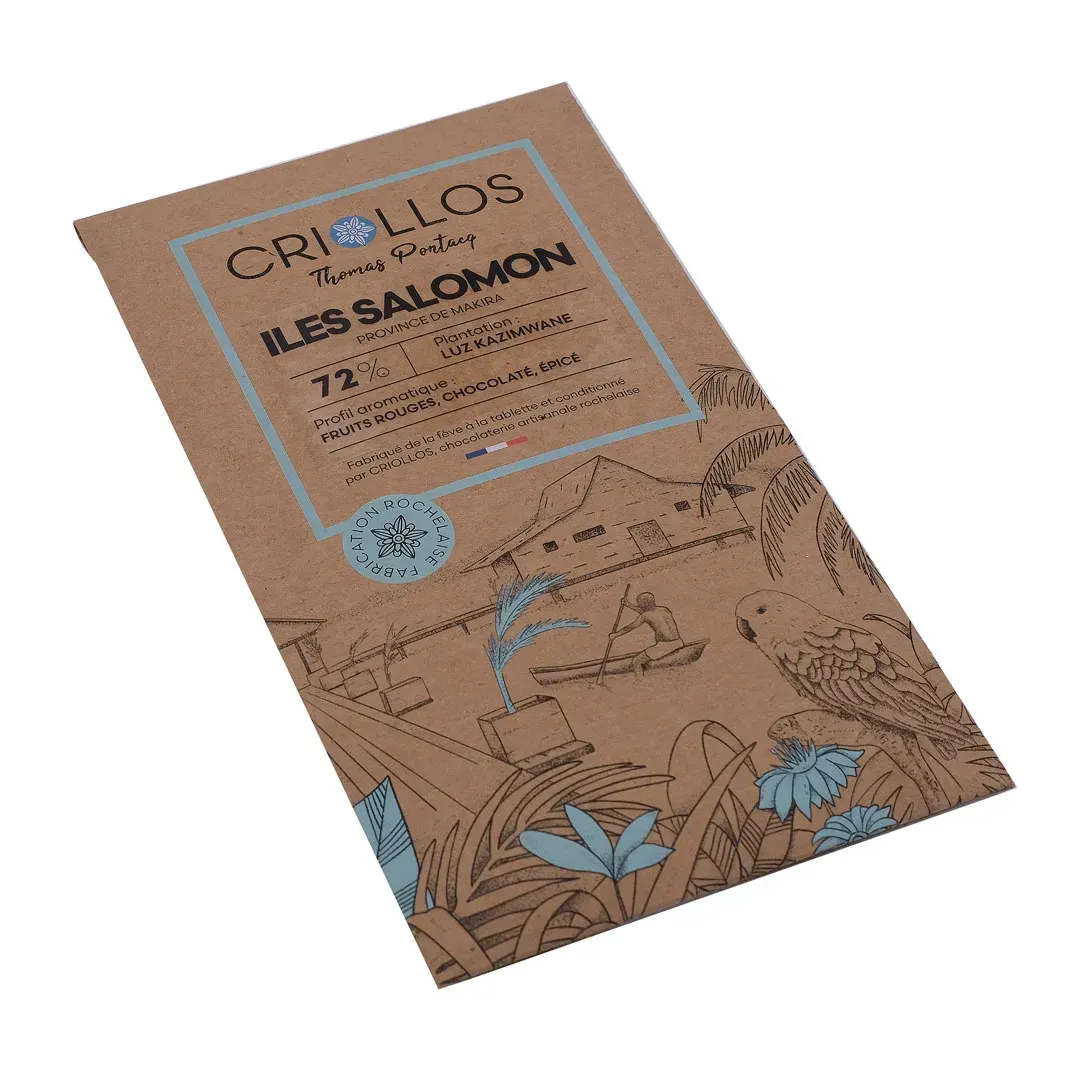 Tablette Bean to Bar – Îles Salomon Luz Kazimwane 72%