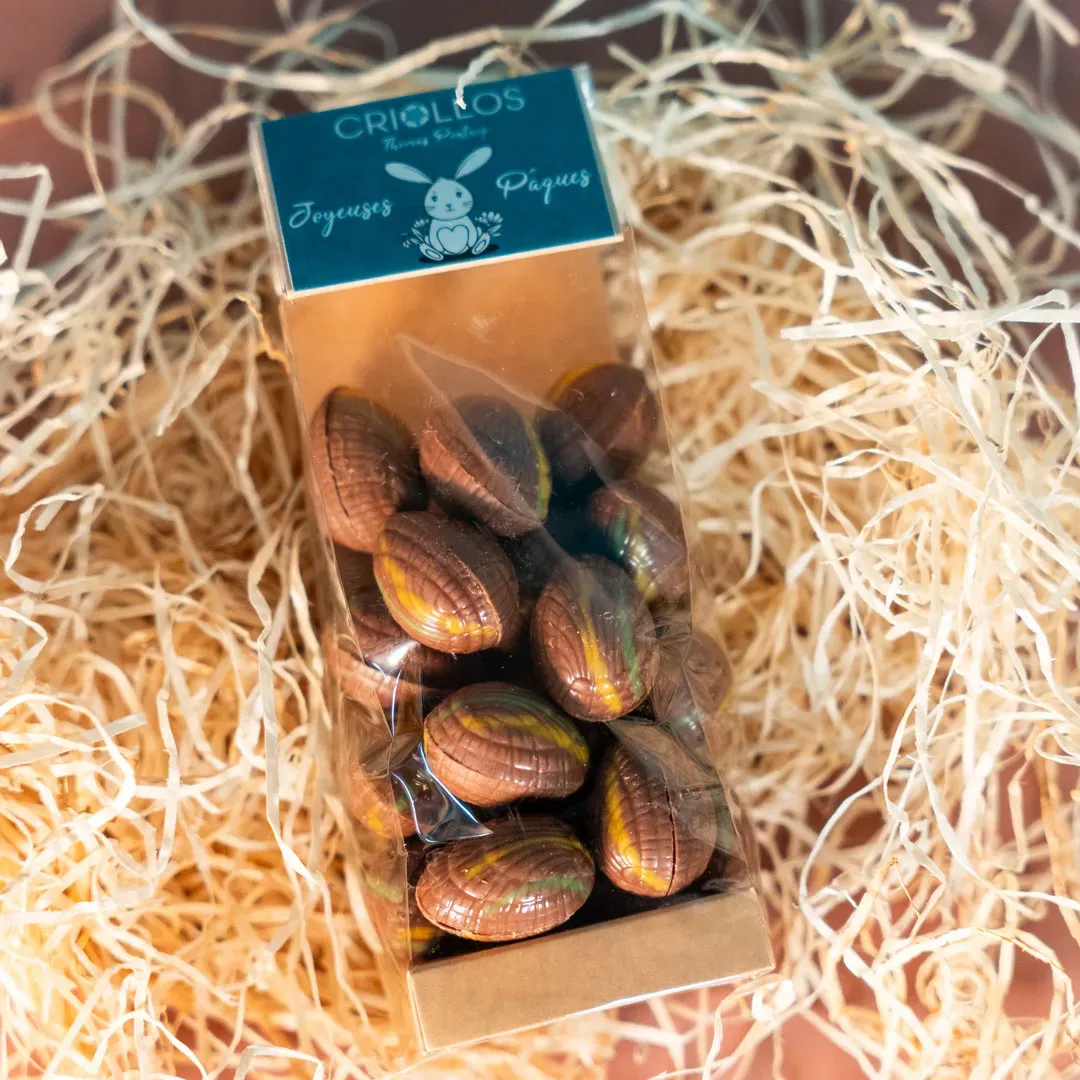 Oeufs praliné pistache