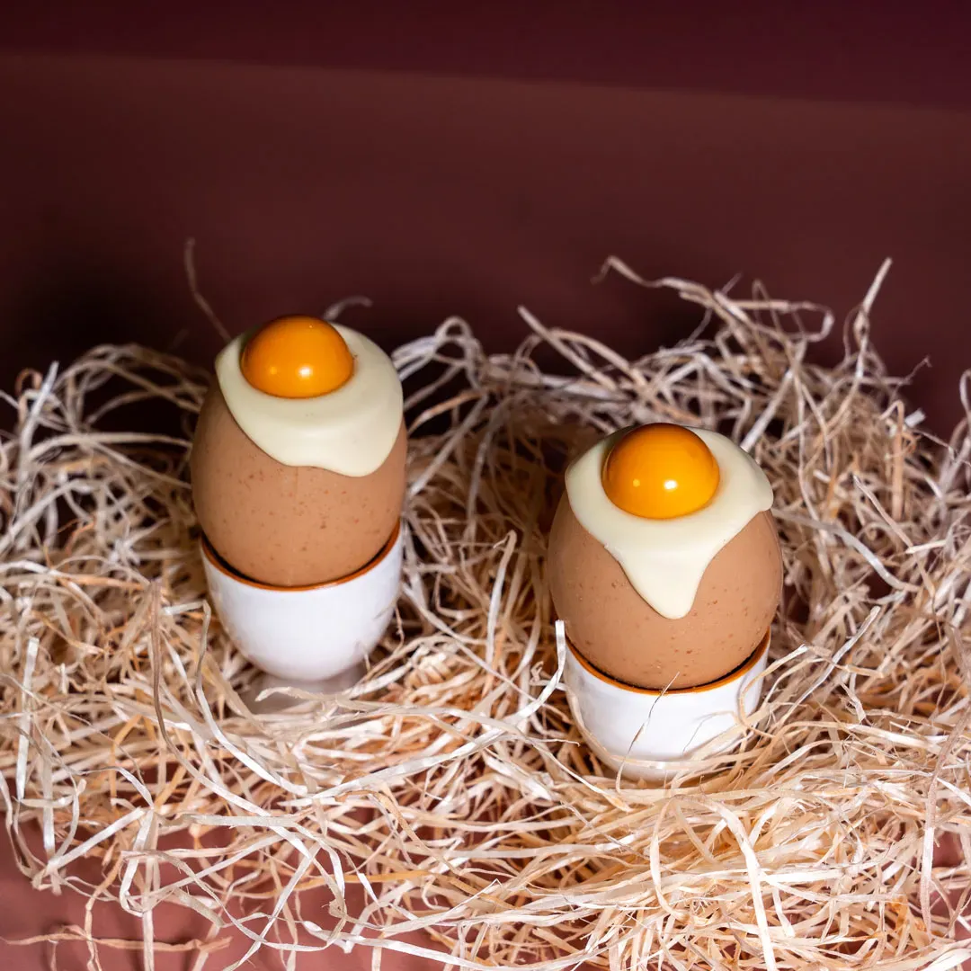 Œuf à la coque trompe l'oeil