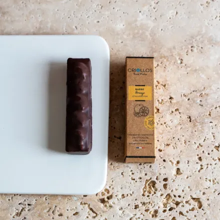 Produit - Barre Orange – Chocolat Noir 69% Équateur & Oranges Confites