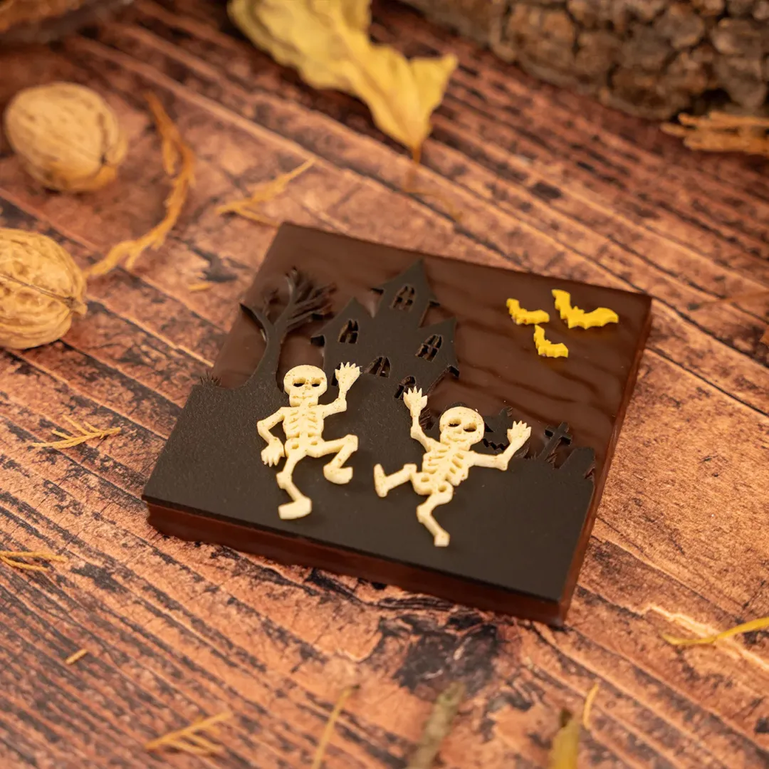 Bouchée Squelettes Chocolat Halloween | Chocolatier Criollos Bouchée Squelettes Chocolat Halloween | Chocolatier Criollos