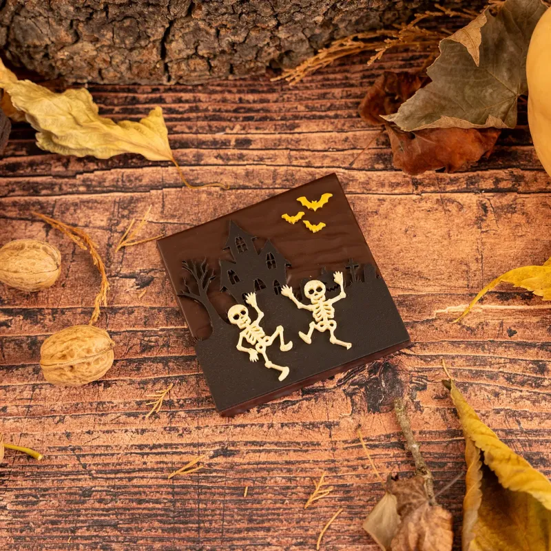 Bouchée Squelettes Chocolat Halloween | Chocolatier Criollos Bouchée Squelettes Chocolat Halloween | Chocolatier Criollos