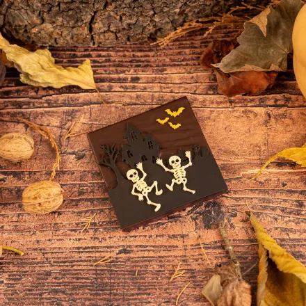 Produit - Bouchée Squelettes Chocolat Halloween | Chocolatier Criollos