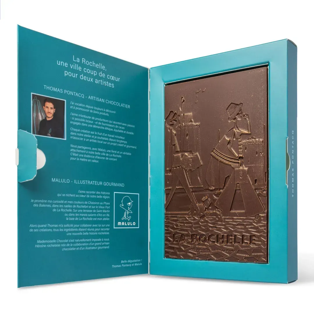 Tablette Mademoiselle Chocolat La Rochelle Malulo x Criollos