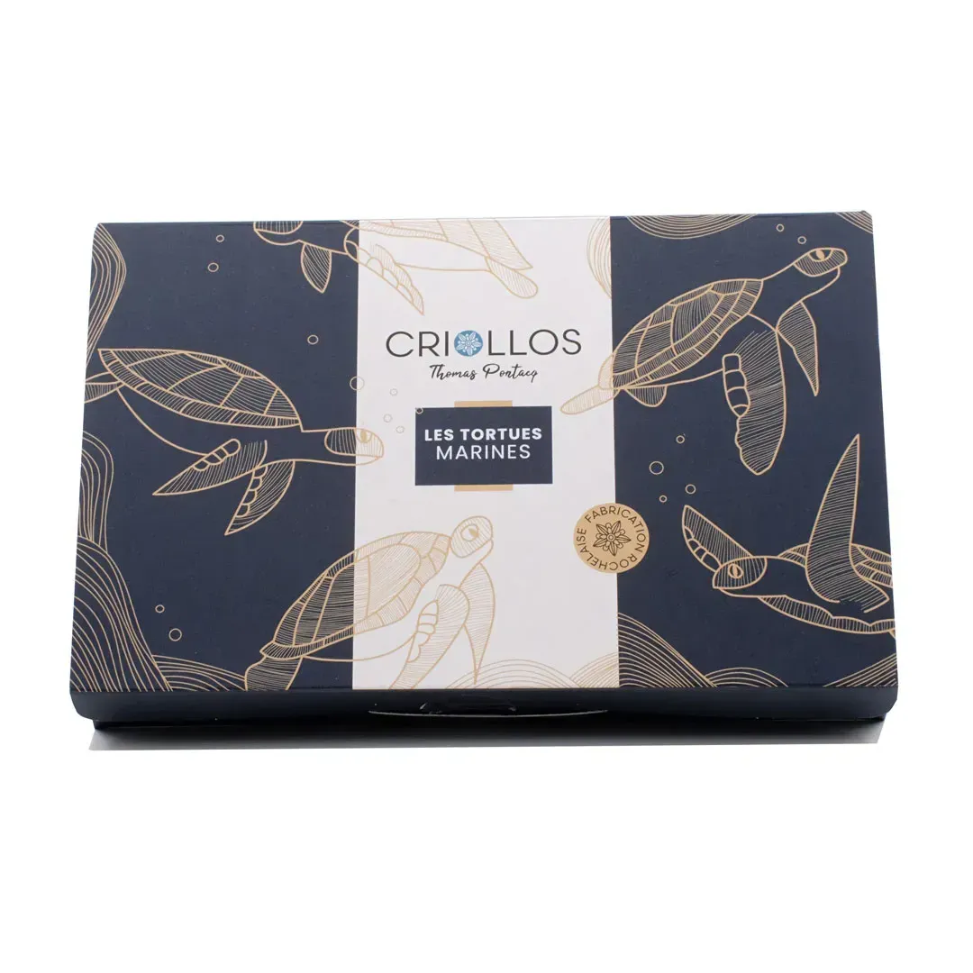 Coffret 6 Tortues Marines – Chocolat Solidaire – Criollos Coffret 6 Tortues Marines – Chocolat Solidaire – Criollos