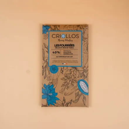 Produit - Tablette Bean to Bar - Pécan et fèves de Tonka
