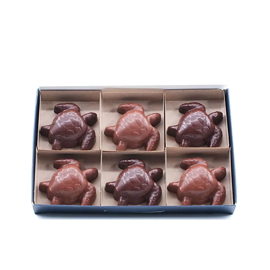 Coffret 6 Tortues Marines – Chocolat Solidaire – Criollos Coffret 6 Tortues Marines – Chocolat Solidaire – Criollos