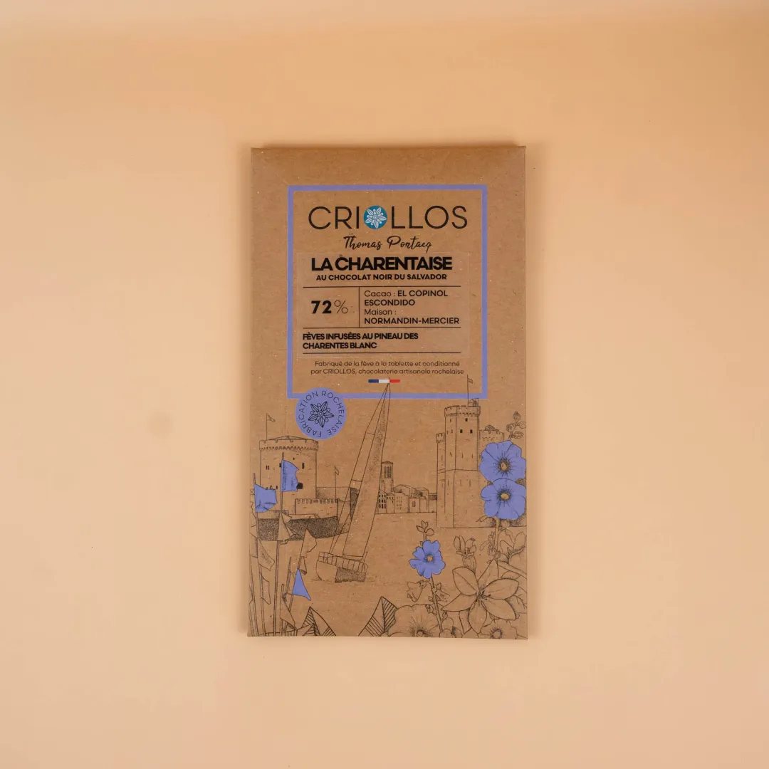 Tablette Bean to Bar Pineau et cacao du Salvador 72% – Criollos