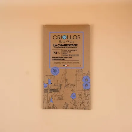 Produit - Tablette Bean to Bar Pineau et cacao du Salvador 72% – Criollos