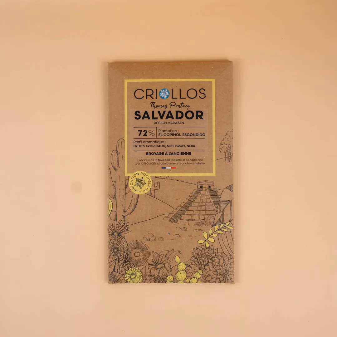 Chocolat Noir 72% Salvador – Cacao Rare El Copinol Escondido à l'ancienne Chocolat Noir 72% Salvador – Cacao Rare El Copinol Escondido à l'ancienne