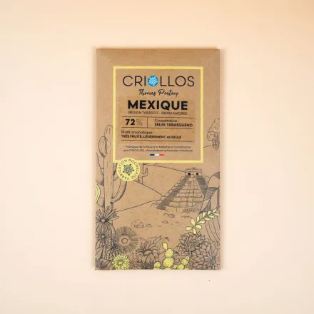 Produit - Tablette Bean to Bar – Mexique Selva Tabasqueño 72%